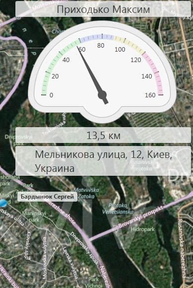По каждому представителю отслеживается пройденный километраж